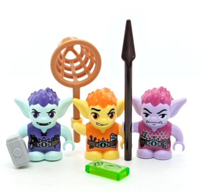 New LEGO Elves Minifigure Lot: Fibblin Beiblin Smilin 41185 Goblin Villiage (elf
