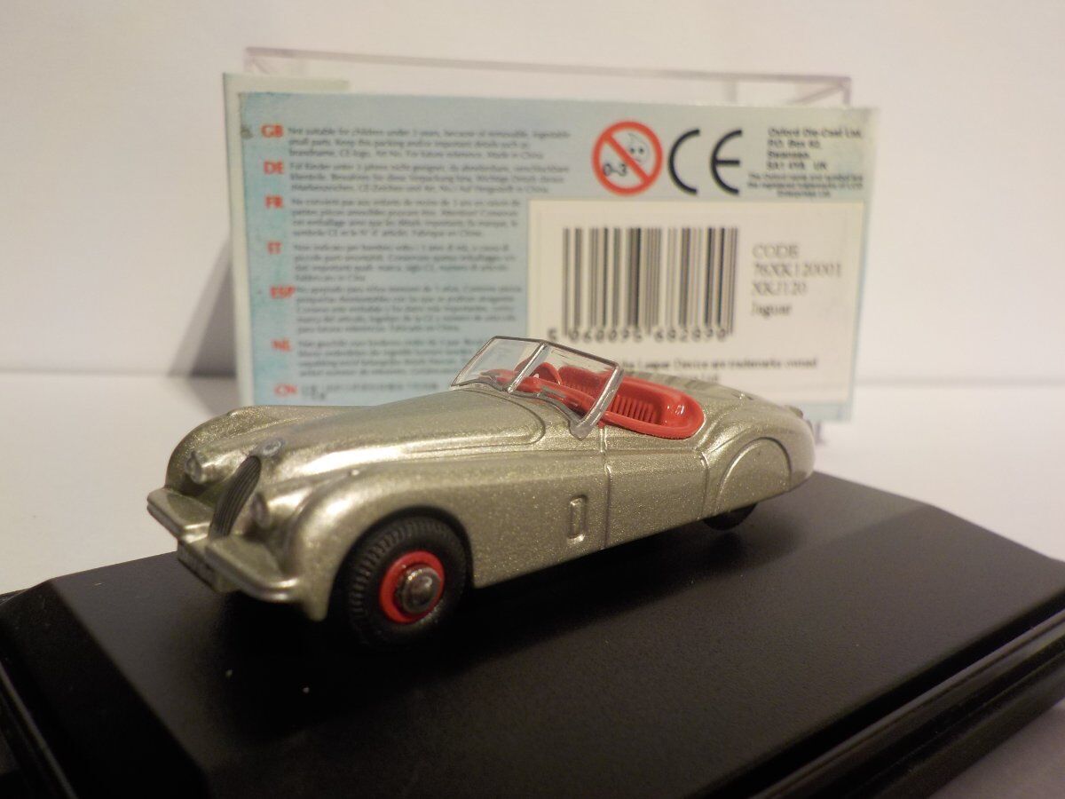 Jaguar xk120 - gold - Model Car -1/76 Scale - Oxford Diecast 76xk120001