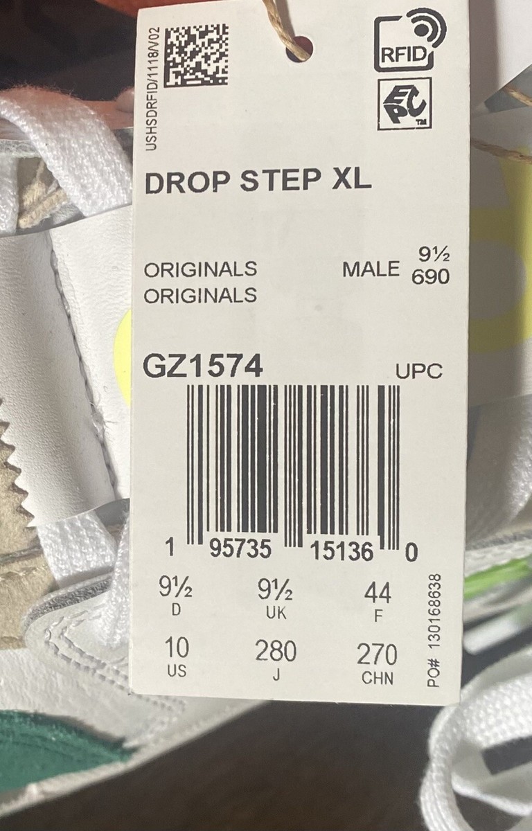Size 10 - adidas Drop Step XL White for sale online | eBay
