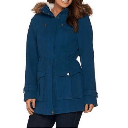 Denim & Co Anorak Jacke Sherpa gefüttert Kapuze | Gr. XXS - Bild 1 von 10