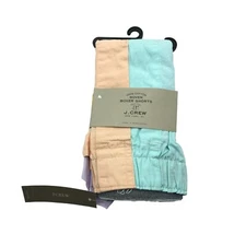 J.Crew 100% Cotton Colorblock Woven 4" Boxer Shorts for Men Colorful L