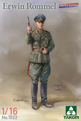 TAKOM 1022 1/16 Erwin Rommel (Limited Edition NO BOX）Model Kit