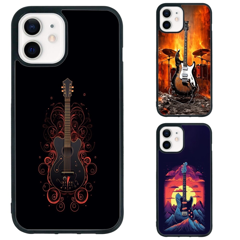 ギター iPhone case for 15pro max For iPhone 14 15 11 12 13 ProMax abstract electric guitar