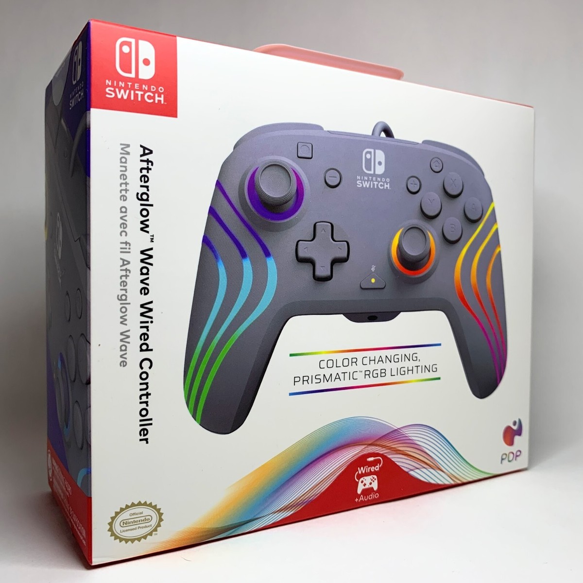 PDP Afterglow Wave Wired LED Controller for Nintendo Switch