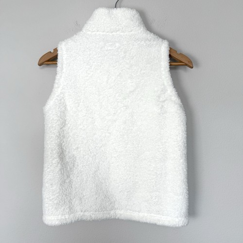 Patagonia Girls Los Gatos Vest White Fleece Size XL 14 Outdoor Cozy Fall Layer - Picture 4 of 10