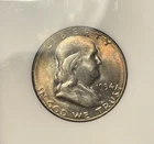 Franklin Half Dollar:  1954 S  NGC MS 66.  Frosty!    old holder    (see video!)