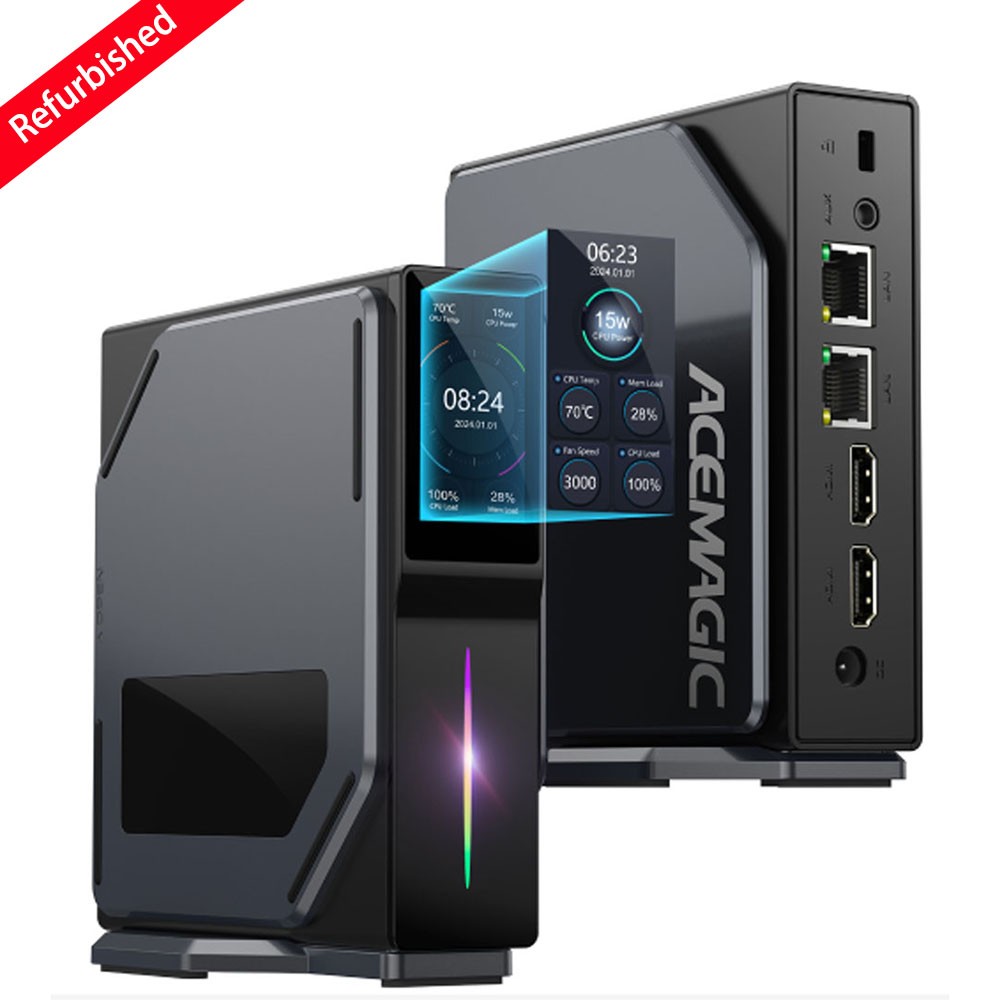 90% NEW] ACE 4K Mini PC S1 Intel 12th N100 16GB DDR4 512GB