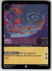 Gale - Wind Spirit 42/204 Common Cold Foil Shimmering Skies Lorcana
