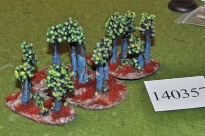 28mm Sci Fi / Pflanzen - 3 Basen Geländemarker - (140357)