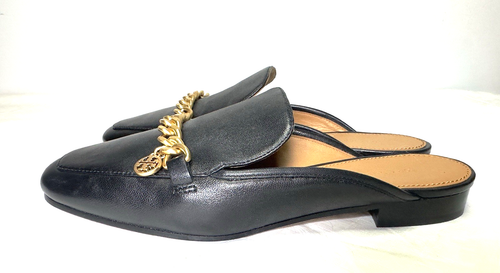 Tory Burch Mini Benton Loafer Pantolette mit Anhänger, schwarz Größe 8M - Bild 9 von 22