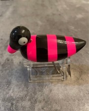 Stocklures Mallard-kun Topwater Lure Black & Pink Stripe, Near Mint