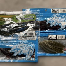 HIDEUP Stagger Original 3.3" Soft Lure Fishing Bait, 9 pcs, Excellent Condition