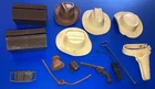 Vintage MARX Johnny West Mixed Figure Parts Lot Accessory Doll Cowboy Hat 1970s