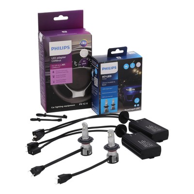 2x PHILIPS Ultinon Pro6000 HL Boost H7 LED + Adapter für BMW E81-88 E90-93 X1 X3