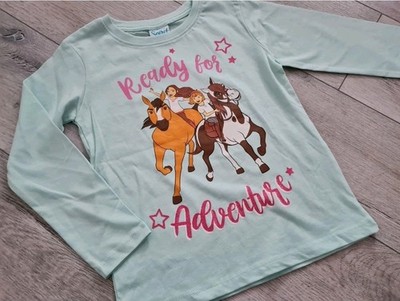 Langarmshirt mit Pferde Spirit Riding Free ~ mintgrün Gr. 116
