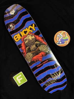 RARE SIGNED Bucky Lasek Tortoise Powell Peralta L Skateboard Deck