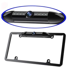 License Plate Frame Backup Camera Night Vision Car Rear View Camera with 8 Br...