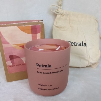Petrala Golden Hour 6pm Candle 11.3 oz 2-Wick Scented Soy Wax Aromatique