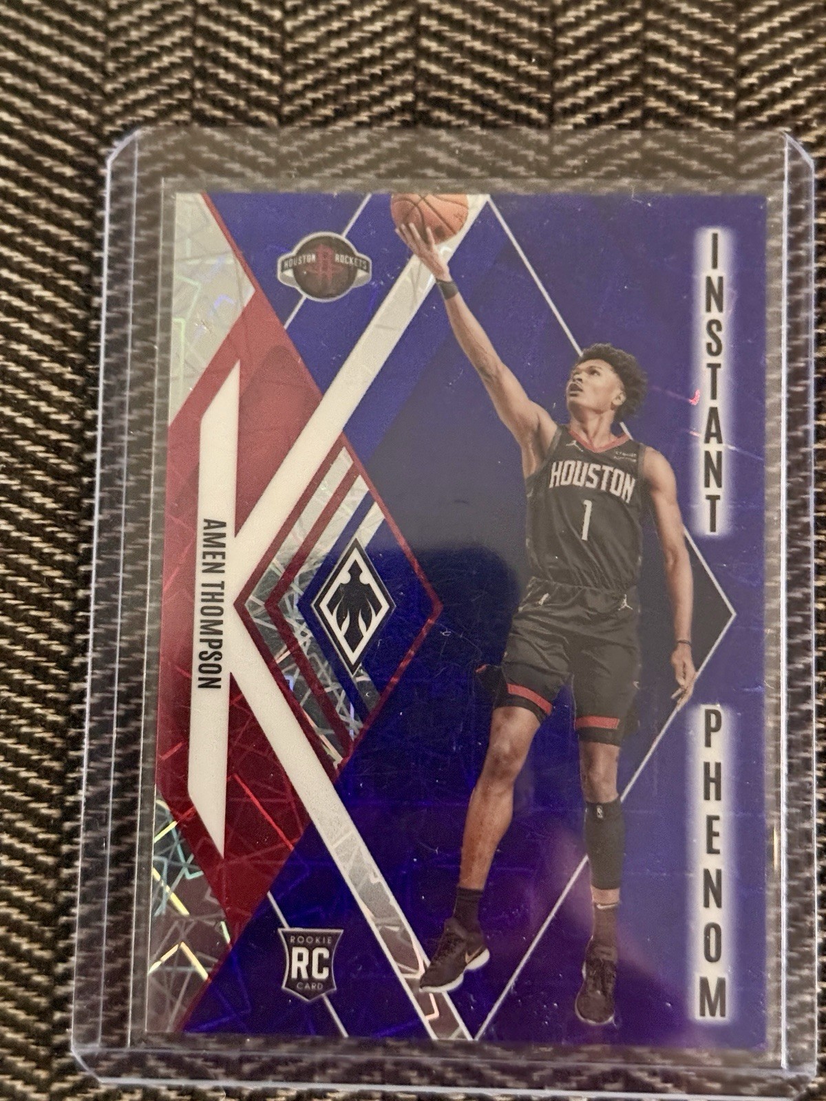 2023-24 Panini Phoenix - Instant Phenom Amen Thompson #22 Blue Lazer /275 (RC)