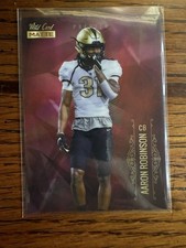 2021 Wild Card Matte Black Red Parallel RC Aaron Robinson New York Giants