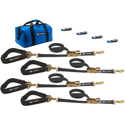 MACS CUSTOM TIE-DOWNS 4 Tie Downs Direct Hook & 4-24in Axle Straps- 511618