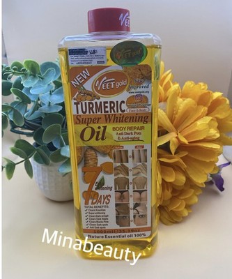 Veet Gold Tumeric Super Whitening Face  & Body Glowing Oil 1000ML X 1
