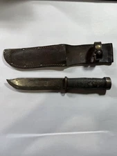 US WWII Cattaraugus 225Q Fighting Knife w/ Sheath - US Sales only