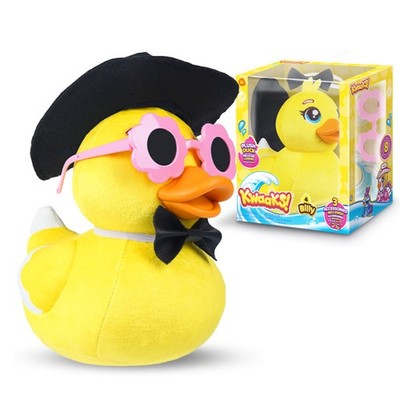 Maxi Kwaaks Billy Duck Plush   6'' (15cm), Fluffy Touch & 3 Matching Accessories