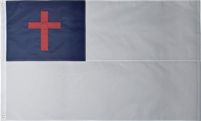 Christian Flag 3' X 5' 210D Nylon Outdoor Embroidered Flag
