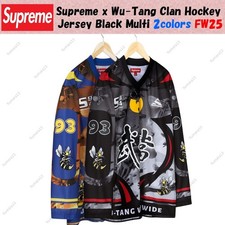 Supreme x Wu-Tang Clan Hockey Jersey Black Multi 2colors FW25