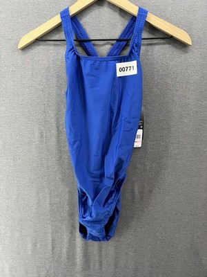 771 NWT Women s Speedo ProLT Sports Team One Piece Blue Sz 10/36