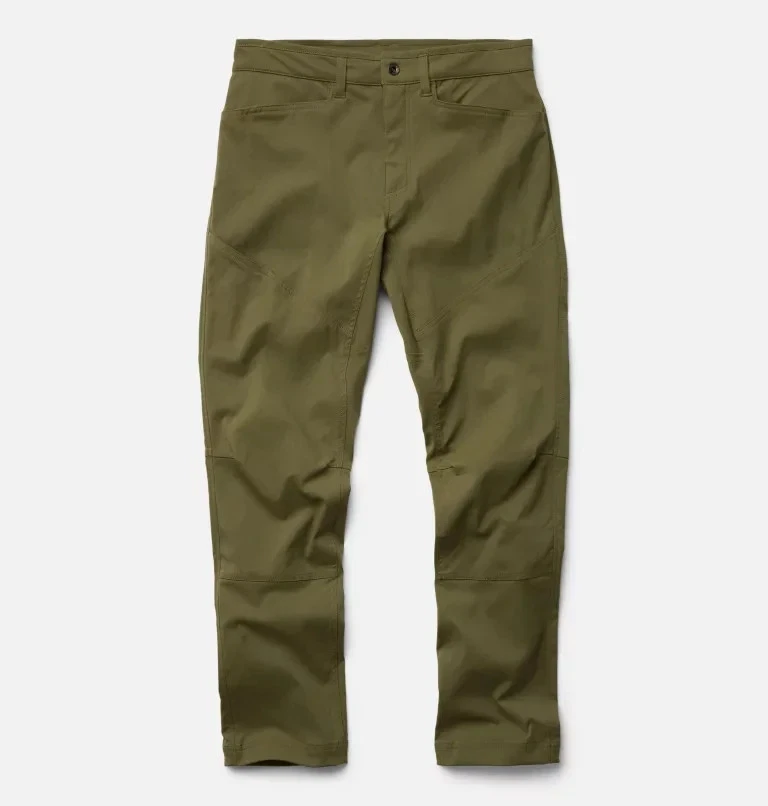 Mountain Hardwear AP Active Pant Men’s 42x30 Green Zip Pockets Stretch Roll Up