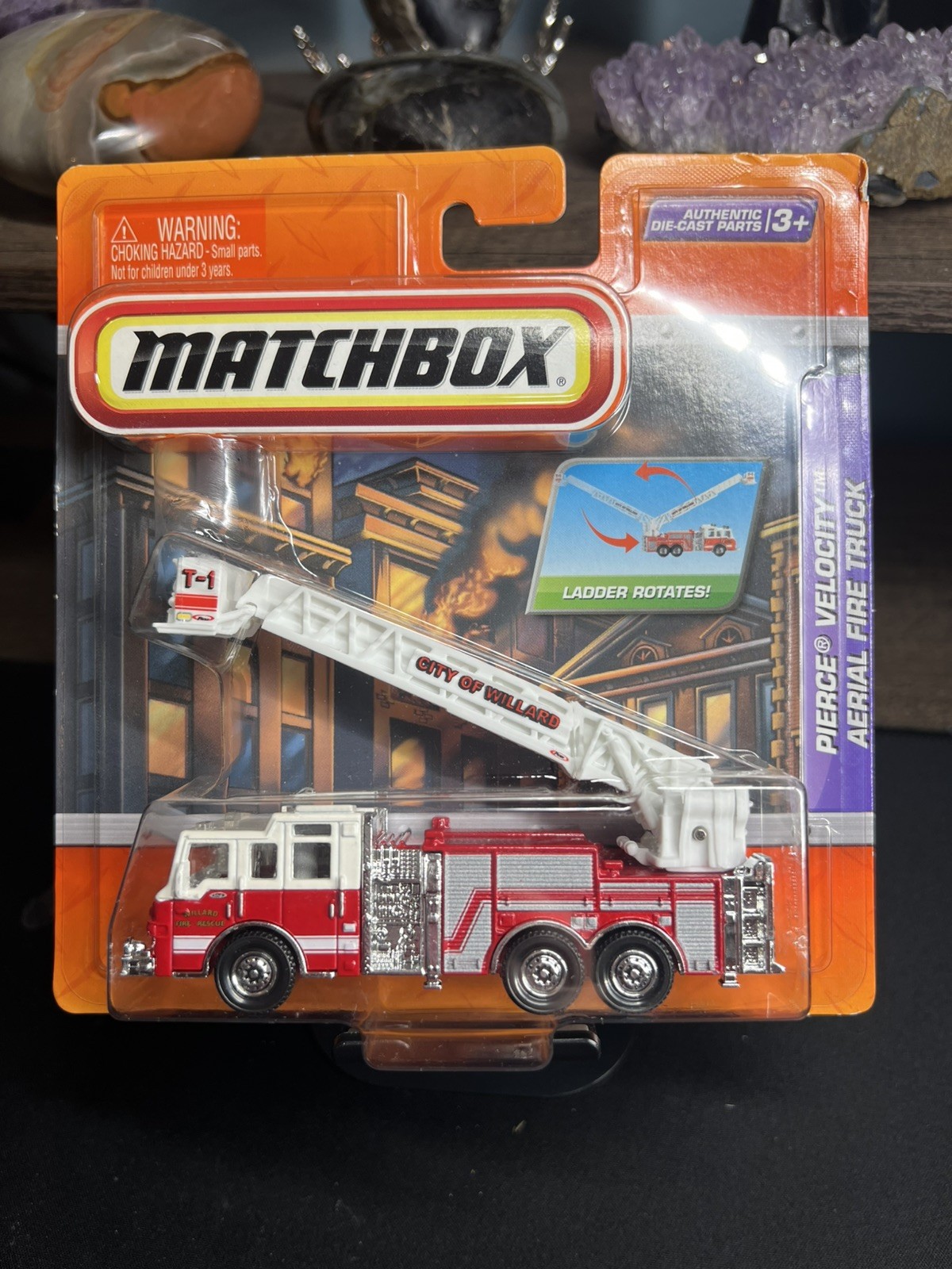 Matchbox Real Working Parts Pierce Velocity Aerial Fire Truc
