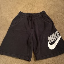 Kids Nike Sportswear Fleece French Terry Shorts 7" Inseam Black XL