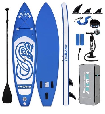 FunWater Inflatable Stand Up Paddleboard SUP 10 ft