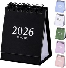 Mini Desk Calendar 2026-2027, January 2026 until July 2027, 19 Months Standing F