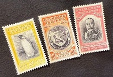 FALKLAND Island 1933 Centenario Conjunto de Top Value MNH Reproducción Sello sv
