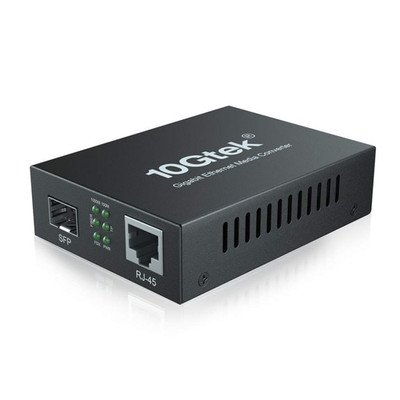 Gigabit Ethernet Media Converter, Open SFP to RJ45 Fiber Converter