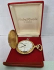 ​Vintage Andre Rivalle Pocket Watch 17J Swiss Made Manual Wind 1970s w/ Box