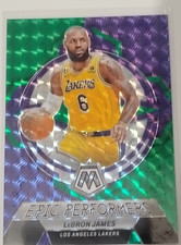 2022-23 Panini Mosaic Epic Performers LeBron James Prizm Insert #6 Lakers NBA