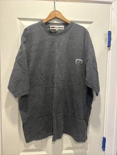 Vintage 90s/Y2K Quiksilver T-Shirt Large Gray FREE SHIP