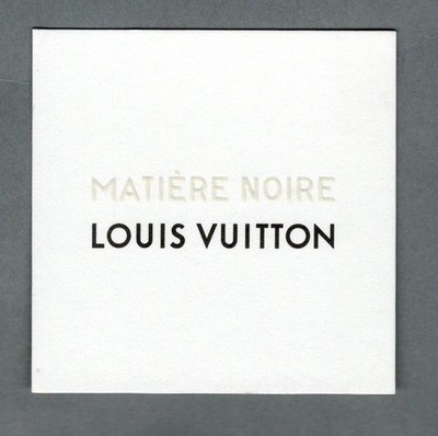 Werbekarte - Advertising Card - Matière Noire de Louis Vuitton