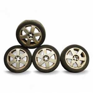 00-02 Audi TT Mk1 Wheel Rim 17X7.5J 5-100Mm 32Et 6 Spoke W Tire Set Of 4 OEM
