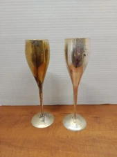 Vintage INTERNATIONAL SILVER COMPANY Silver Plated Champagne Flutes India