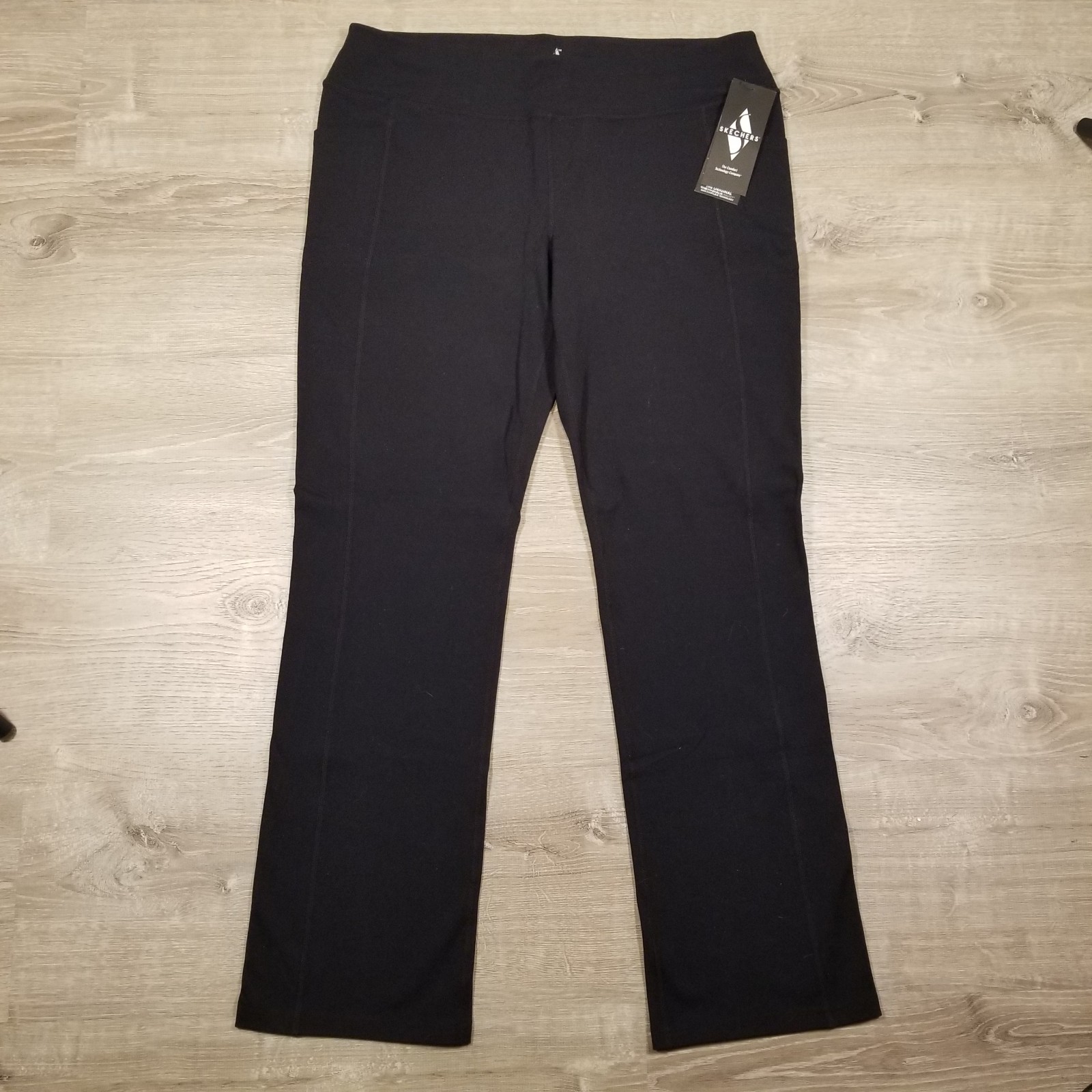 NWT Skechers Go Walk Joy Bootcut Leggings Black Womens XXL Yoga Pants Stretch