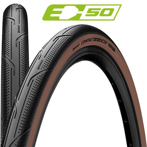 Continental 35-349 CONTACT Urban, E-50 Faltreifen schwarz / braun - Bild 1 von 1