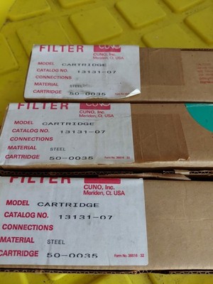 CUNO 13131-07 Stainless Steel Edge Filter Cartridge 50-0035 NOS USA