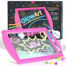 Marvins Magic - Glow Art - LED Doodle Board for Children - Light Up Drawing P...