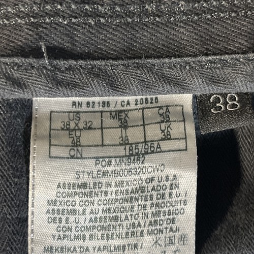 Guess 1981 Jeans Men's 38x32 Premium Black Jeans Straight Leg Cotton Blend - Bild 18 von 19
