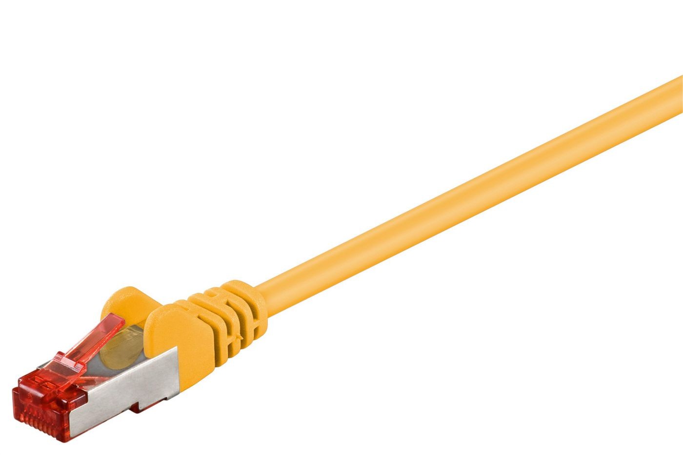 MicroConnect F/UTP CAT6 UTP Network Cable 1m Yellow PVC Foil Shielding